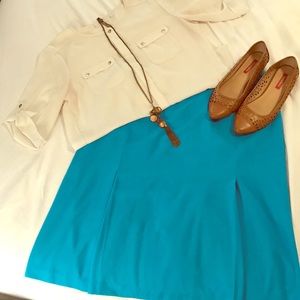 Size 16 Teal Pencil Skirt